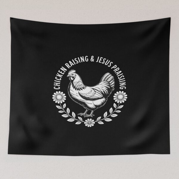 Item preview, Chicken Raising & Jesus Praising Funny designed and sold by Libbysharts.