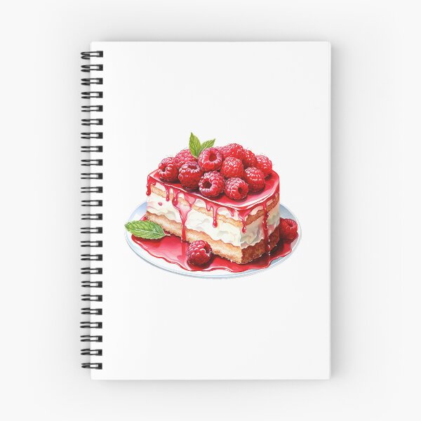 Item preview, "Raspberry Cake | Raspberries Sticker | Sweet Berry Aesthetic Art" designed and sold by Mandayartstudio.