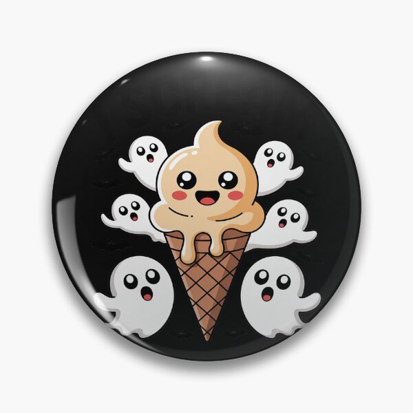 Item preview, I Scream Funny Halloween Outfit Ice Cream Waffle Cone Ghosts designed and sold by GaryPacheco6.