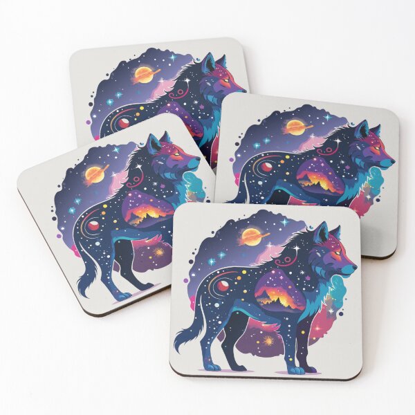 Item preview, Cosmic Wolf Galaxy Spirit Animal designed and sold by BKB APPARELS.