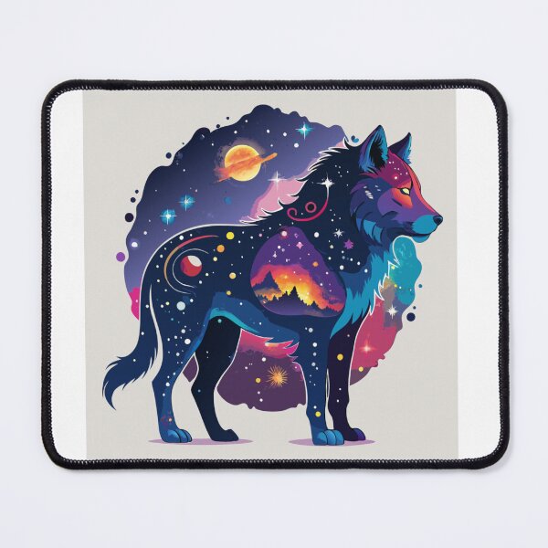 Item preview, Cosmic Wolf Galaxy Spirit Animal designed and sold by BKB APPARELS.