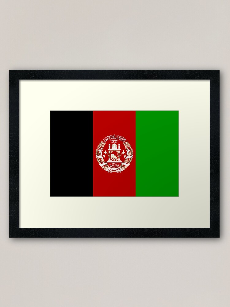 Afghanistan Flag Framed Art Print By Alaskaextreme Redbubble