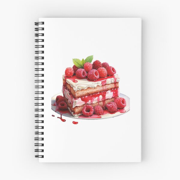 Item preview, "Raspberry Cake | Raspberries Sticker | Sweet Berry Aesthetic Art" designed and sold by Mandayartstudio.