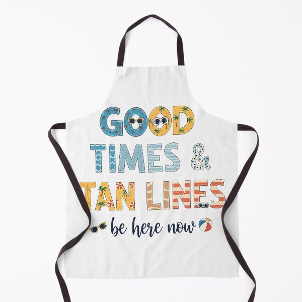 Item preview, "Good Times & Tan Lines – Be Here Now" Beach Typography Art – Summer Vacation Mindfulness Design designed and sold by Luminari Creations.
