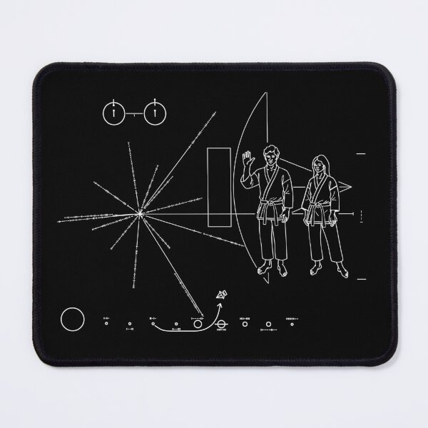 Item preview, Pioneer Plaque Karate Gi Cosmic Line Art designed and sold by Ossu-Couture.