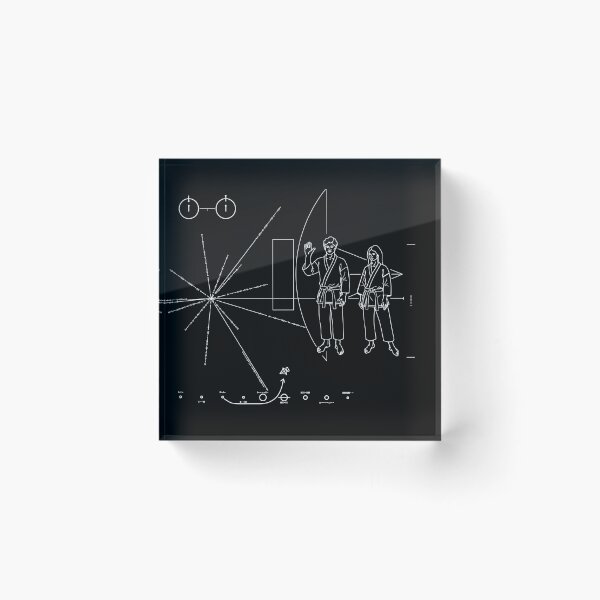Item preview, Pioneer Plaque Karate Gi Cosmic Line Art designed and sold by Ossu-Couture.