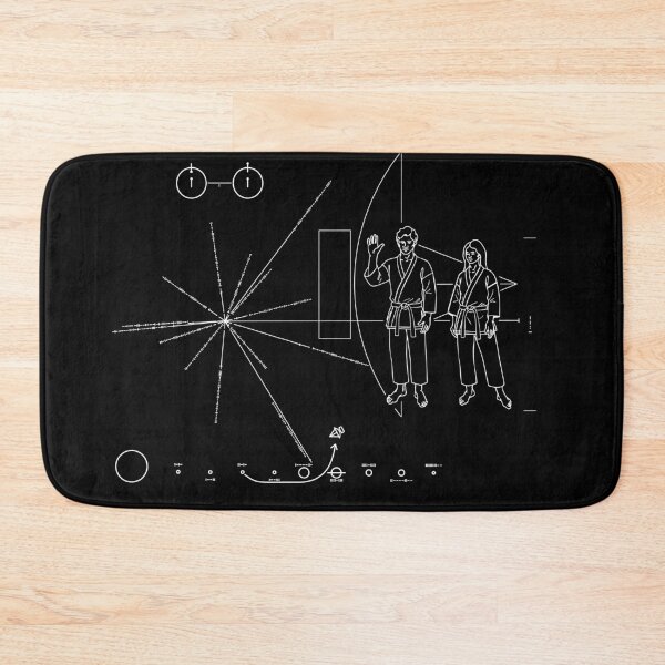 Item preview, Pioneer Plaque Karate Gi Cosmic Line Art designed and sold by Ossu-Couture.