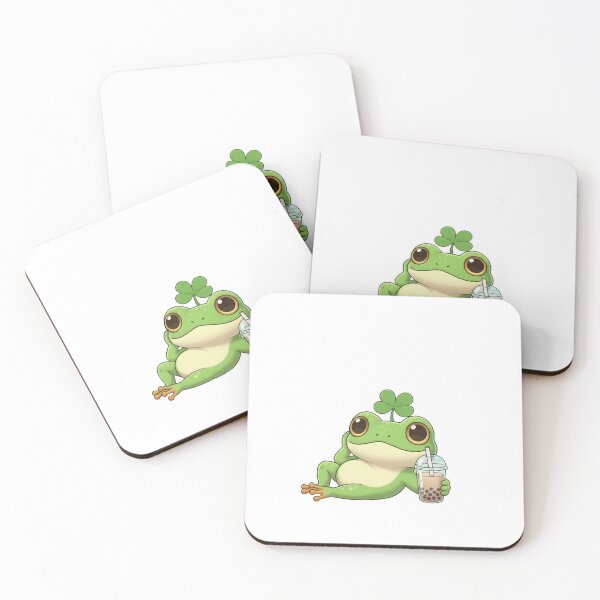 Item preview, Lucky Frog Bubble Tea Charm designed and sold by ChipchaOddities.