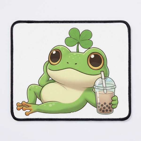 Item preview, Lucky Frog Bubble Tea Charm designed and sold by ChipchaOddities.