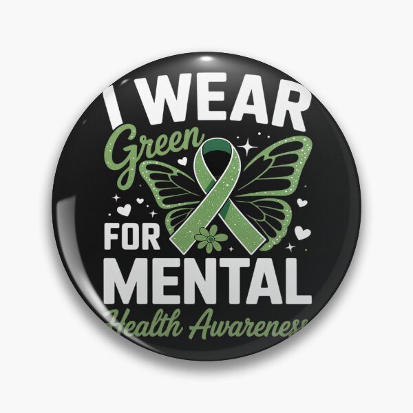 Item preview, I Wear Green For Mental Health Awareness Month Butterfly designed and sold by GaryPacheco6.