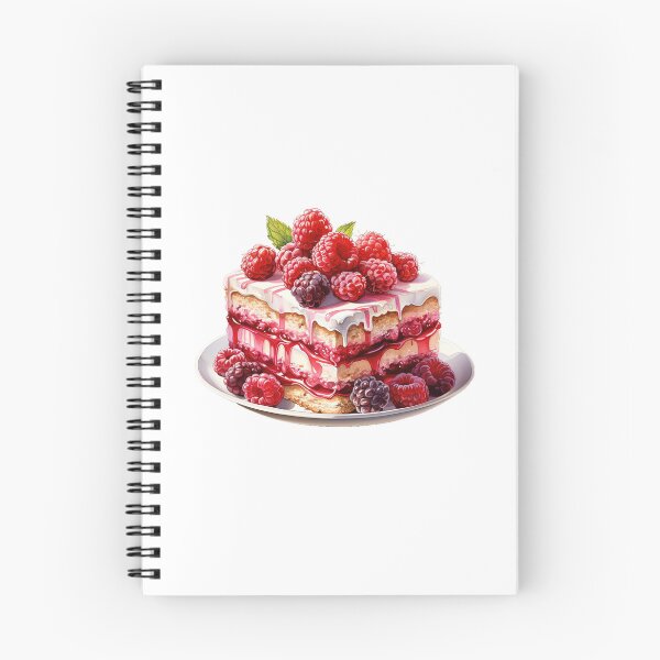 Item preview, "Raspberry Cake | Raspberries Sticker | Sweet Berry Aesthetic Art" designed and sold by Mandayartstudio.