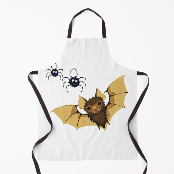 Item preview, Cute Pallid Bat with Spiders – Playful Bat Illustration designed and sold by MystiColo.