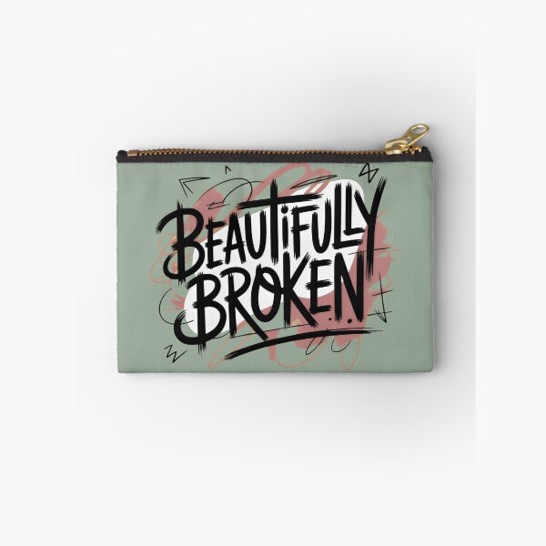Item preview, Beautifully Broken Design with Expressive Typography and Abstract Brushstroke Aesthetic designed and sold by SplashTastic.
