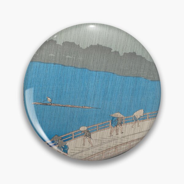 Item preview, Ando Hiroshige - Downpour at Ohashi Bridge designed and sold by mayanobu.