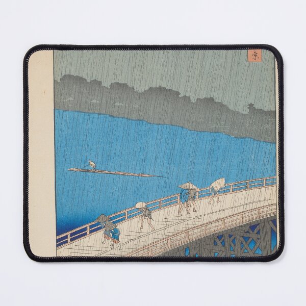 Item preview, Ando Hiroshige - Downpour at Ohashi Bridge designed and sold by mayanobu.