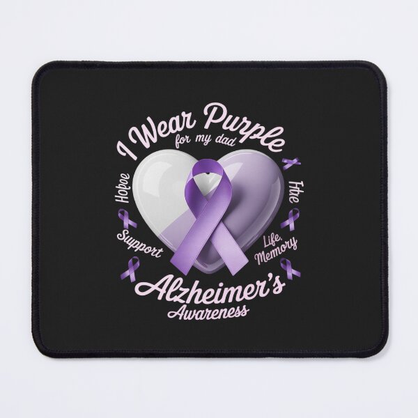 Item preview, I Wear Purple For Dad Alzheimer's Awareness Support designed and sold by GaryPacheco6.