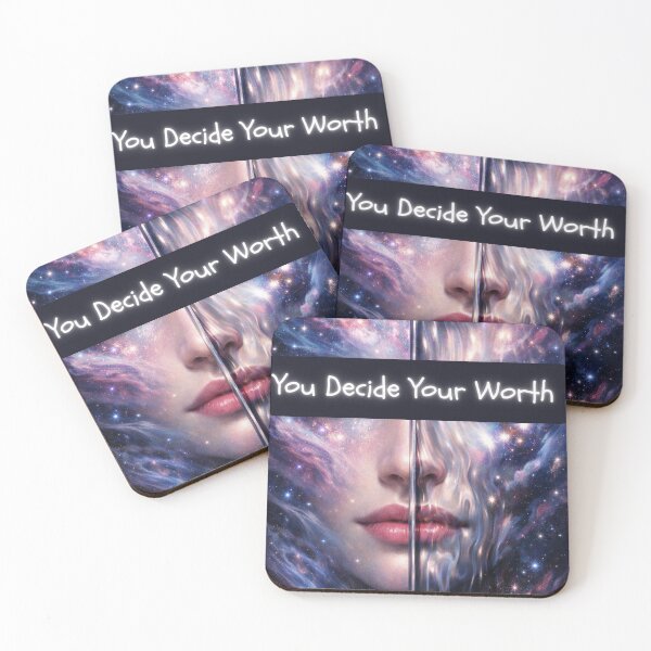 Item preview, Mirror Soul Split Face Reflection – You Decide Your Worth Inspirational Art designed and sold by wardrop24.