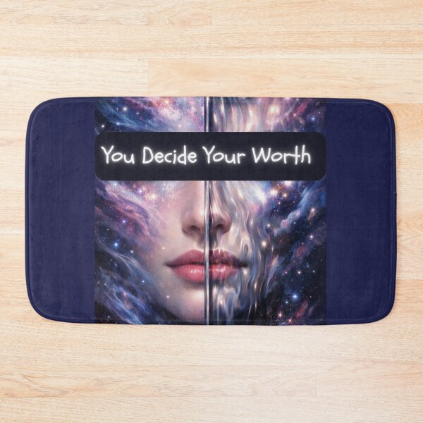 Item preview, Mirror Soul Split Face Reflection – You Decide Your Worth Inspirational Art designed and sold by wardrop24.