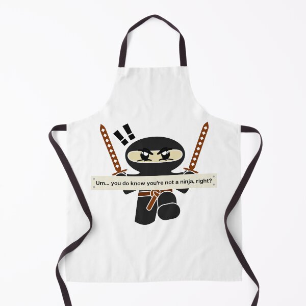 Item preview, Um… You Do Know You’re Not a Ninja, Right? | Funny Cartoon Ninja Quote designed and sold by PaisleyMarten.