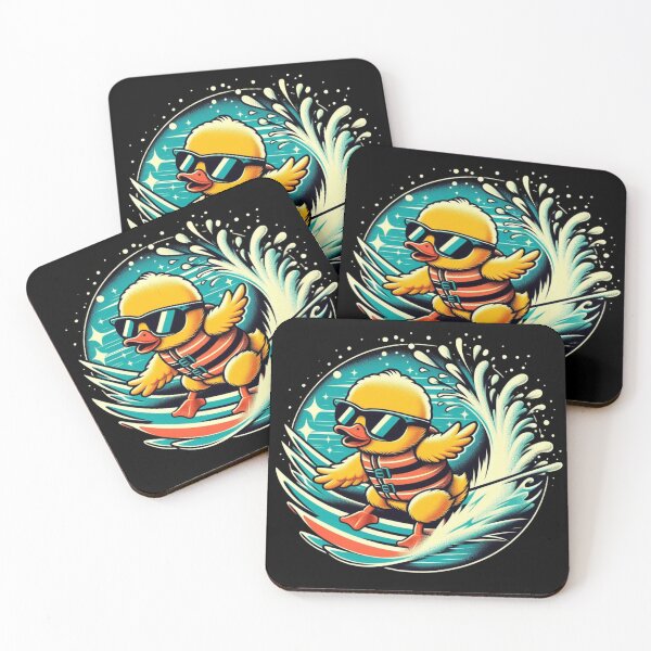 Item preview, Cute Duck Waterskiing – Fun Cartoon Duck Water Ski Adventure designed and sold by Zoo-Moo.