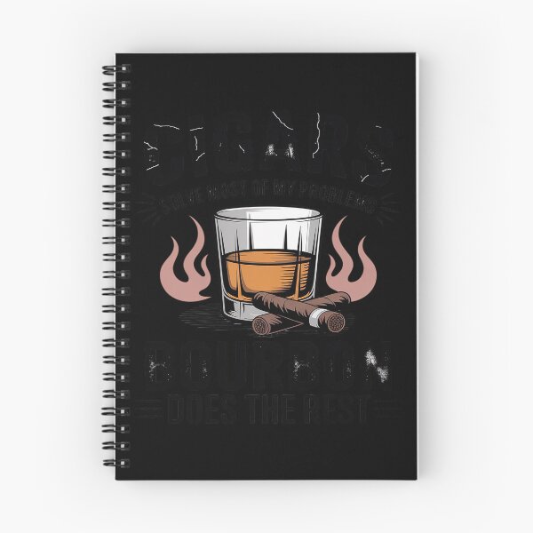Item preview, Cigars Solve Problems Bourbon Does the Rest Father's Day designed and sold by Tatianamiobi.