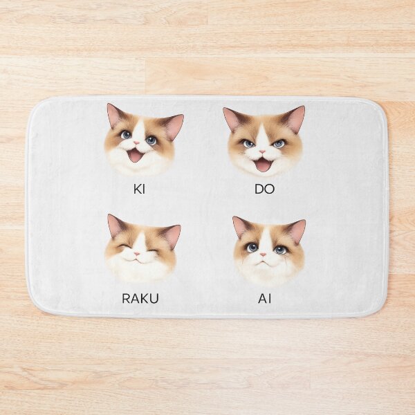 Item preview, Emotional Cat Faces – KI DO RAKU AI | Cute Ragdoll Cat Expressions designed and sold by Monchatra.