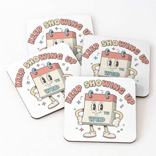 Item preview, Keep Showing Up Retro Calendar Motivation designed and sold by DIRTYSKETCHH.