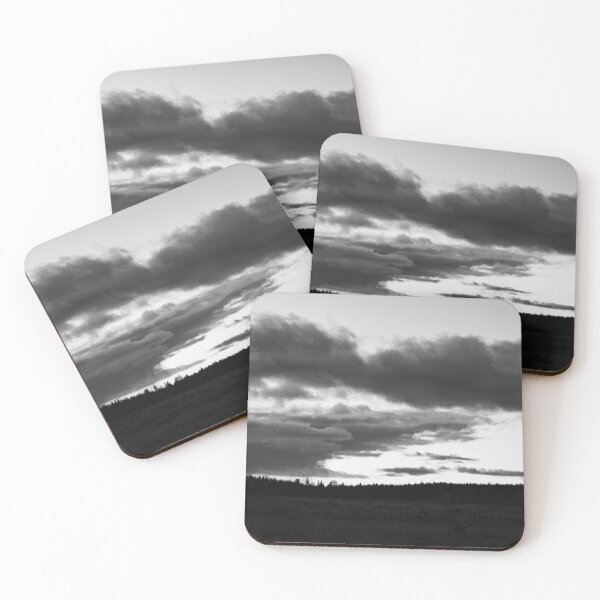 Item preview, Fieldside evening panorama with clouds. Nokia 2025 bw designed and sold by Jouko Lehto Photography.