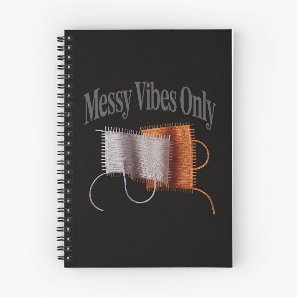 Item preview, Messy Vibes Only Design with Woven Textile Swatches and Abstract Thread Aesthetic designed and sold by SplashTastic.