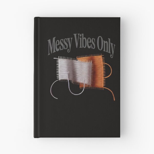 Item preview, Messy Vibes Only Design with Woven Textile Swatches and Abstract Thread Aesthetic designed and sold by SplashTastic.