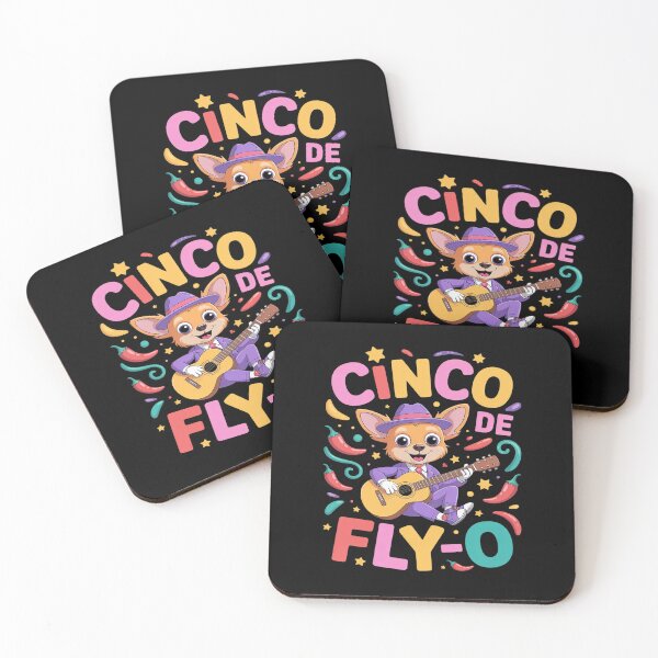 Item preview, Cinco de Fly-O Funny Chihuahua Zipline Guitar Mexican Fiesta designed and sold by Tatianamiobi.
