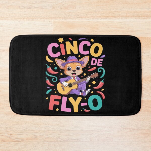 Item preview, Cinco de Fly-O Funny Chihuahua Zipline Guitar Mexican Fiesta designed and sold by Tatianamiobi.