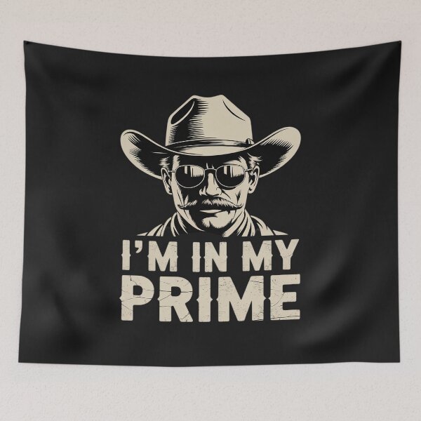 Item preview, I'm In My Prime Western Cowboy Outlaw Mustache designed and sold by JessicaWalshdf.