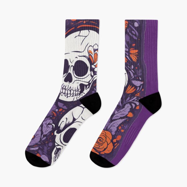Item preview, Trío de calaveras florales – Arte botánico oscuro designed and sold by KingCuppaDigitalArt.