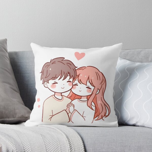 Item preview, Cute Loving Couple Cartoon Illustration designed and sold by StormVape.