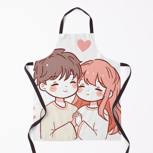 Item preview, Cute Loving Couple Cartoon Illustration designed and sold by StormVape.