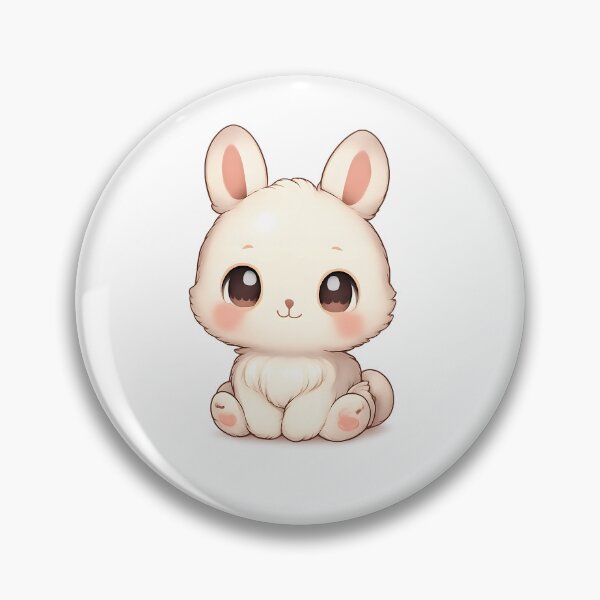 Item preview, Chibi Baby Rabbit Cute Front Facing Cartoon Bunny MR Zgredzio designed and sold by mr-zgredzio.