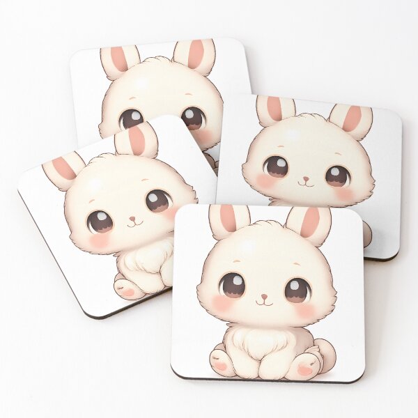 Item preview, Chibi Baby Rabbit Cute Front Facing Cartoon Bunny MR Zgredzio designed and sold by mr-zgredzio.