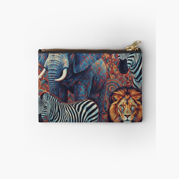 Item preview, Vibrant African Wildlife Mandala  Colorful Savanna Spirit Art designed and sold by SavannaStrikes.