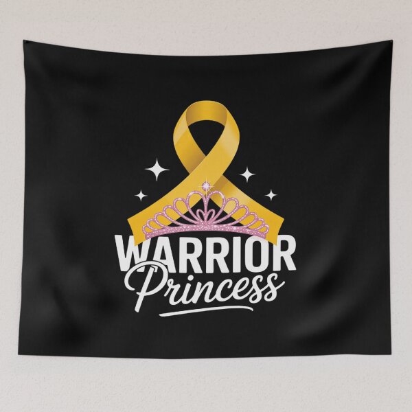 Item preview, Childhood Cancer For Kids Boy Girl Warrior Princess designed and sold by duolastgend.