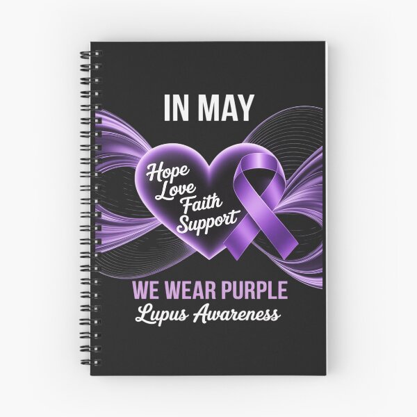 Item preview, In May We Wear Purple Lupus Awareness Month Heart Ribbon designed and sold by JessicaWalshdf.