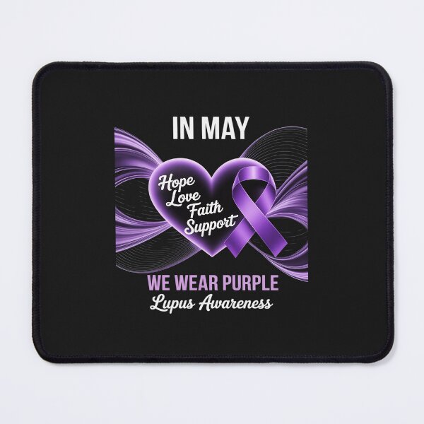 Item preview, In May We Wear Purple Lupus Awareness Month Heart Ribbon designed and sold by JessicaWalshdf.