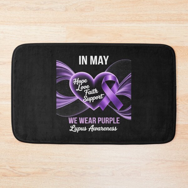 Item preview, In May We Wear Purple Lupus Awareness Month Heart Ribbon designed and sold by JessicaWalshdf.