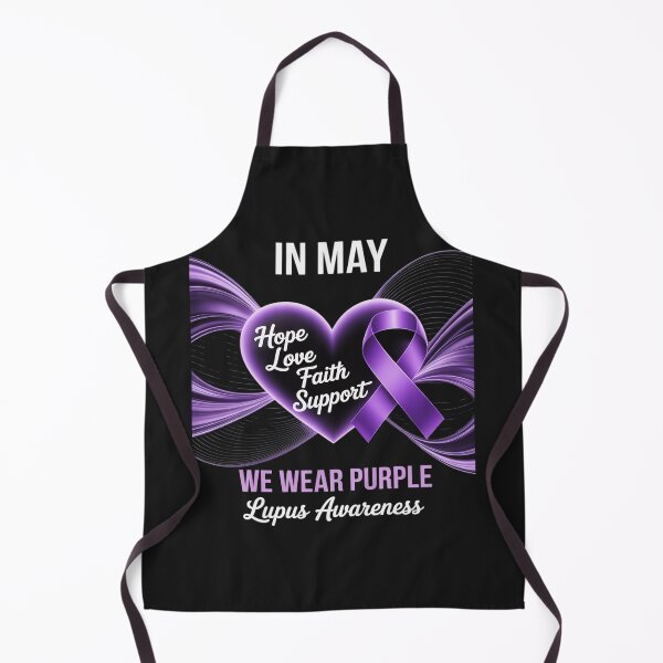 Item preview, In May We Wear Purple Lupus Awareness Month Heart Ribbon designed and sold by JessicaWalshdf.
