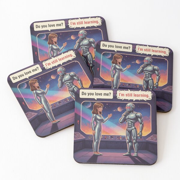 Item preview, Do You Love Me? – Human & Robot AI Relationship designed and sold by SloganSavvy.