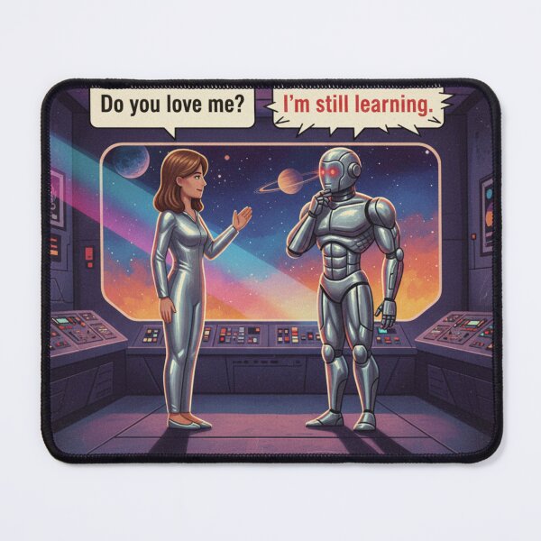 Item preview, Do You Love Me? – Human & Robot AI Relationship designed and sold by SloganSavvy.