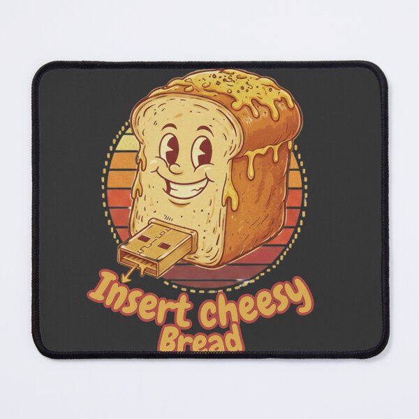 Item preview,  Insert Cheesy Bread – Funny Tech Food Pun USB Toast  designed and sold by RokaWorld.
