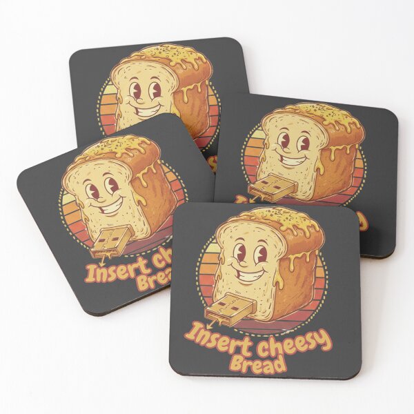 Item preview,  Insert Cheesy Bread – Funny Tech Food Pun USB Toast  designed and sold by RokaWorld.