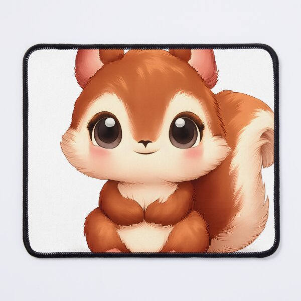 Item preview, Chibi Baby Squirrel Cute Front Facing Cartoon Woodland MR Zgredzio designed and sold by mr-zgredzio.