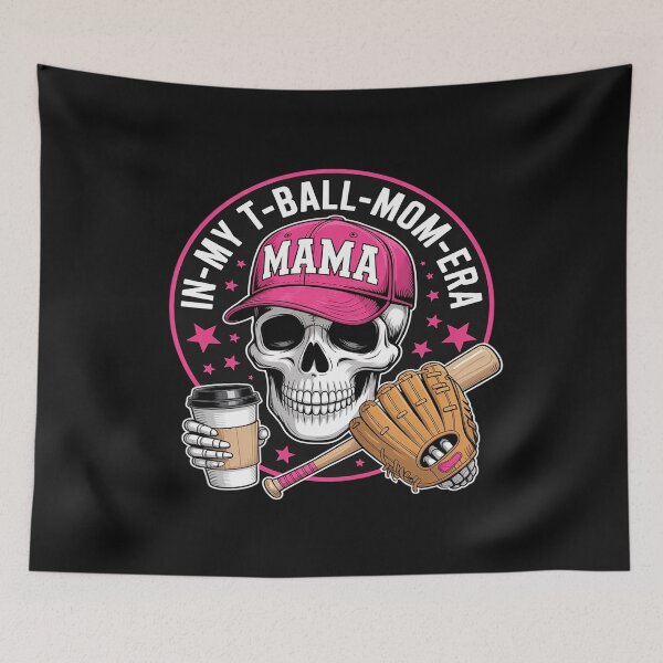 Item preview, In My T-Ball Mom Era Skeleton Baseball designed and sold by JessicaWalshdf.